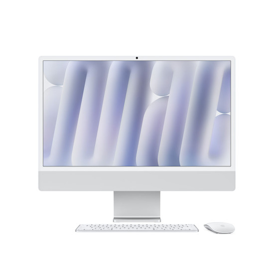 24-inch iMac with Retina 4.5K display: Nano-texture glass, Apple M4 chip with 10‑core CPU and 10‑core GPU - Silver