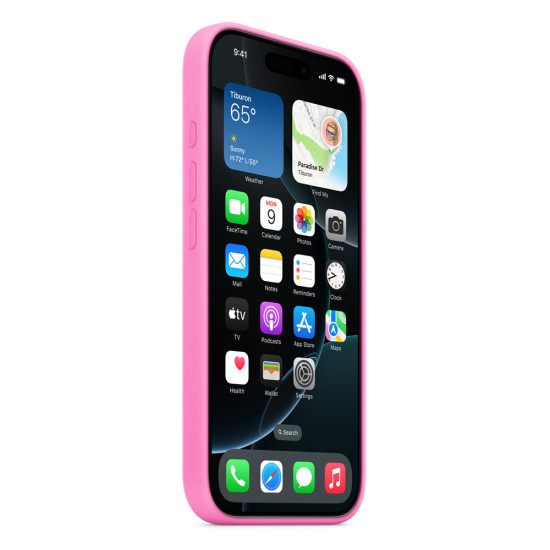 iPhone 16 Pro Silicone Case with MagSafe - Peony