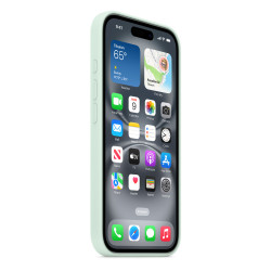 iPhone 16 Silicone Case with MagSafe - Aquamarine