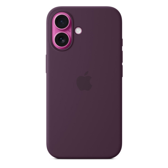 iPhone 16 Silicone Case with MagSafe - Plum