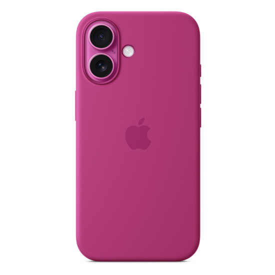 iPhone 16 Silicone Case with MagSafe - Fuchsia