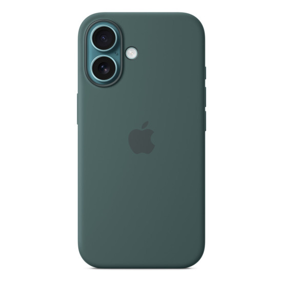 iPhone 16 Silicone Case with MagSafe - Lake Green