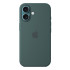 iPhone 16 Silicone Case with MagSafe - Lake Green