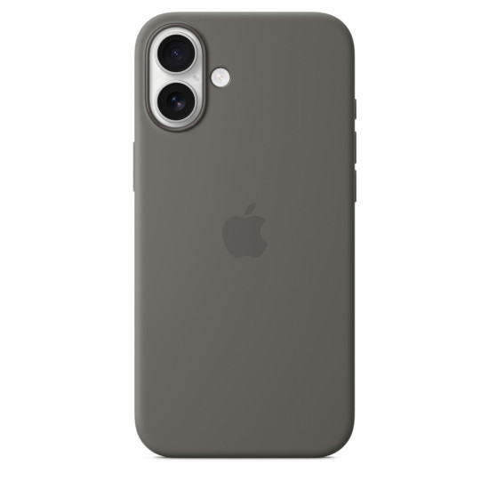 iPhone 16 Plus Silicone Case with MagSafe - Stone Gray