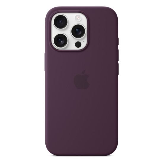 iPhone 16 Pro Silicone Case with MagSafe - Plum