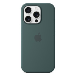 iPhone 16 Pro Silicone Case with MagSafe - Lake Green