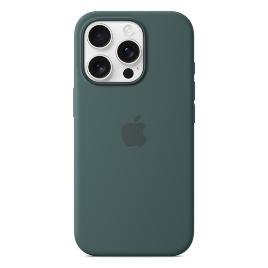 iPhone 16 Pro Silicone Case with MagSafe - Lake Green