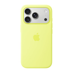 iPhone 17 Pro Silicone Case with MagSafe – Neon Yellow