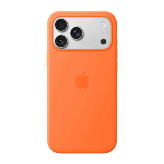 iPhone 17 Pro Max Silicone Case with MagSafe – Orange